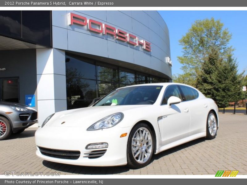 Carrara White / Espresso 2012 Porsche Panamera S Hybrid
