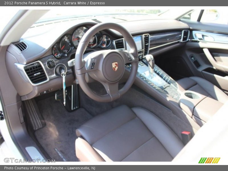  2012 Panamera S Hybrid Espresso Interior