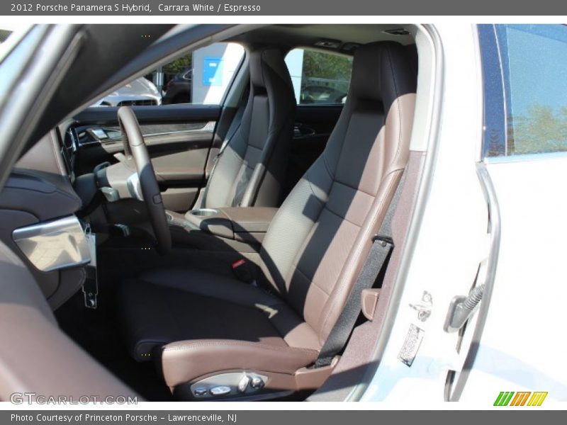 Carrara White / Espresso 2012 Porsche Panamera S Hybrid