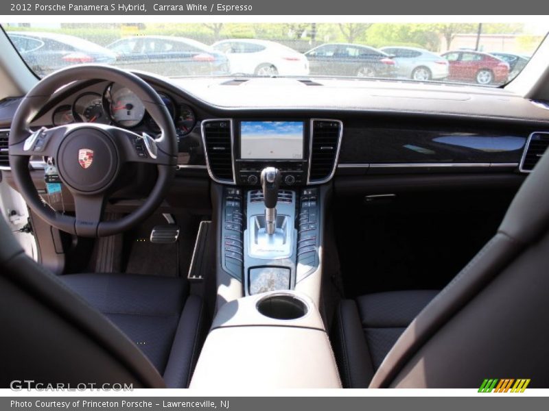 Carrara White / Espresso 2012 Porsche Panamera S Hybrid