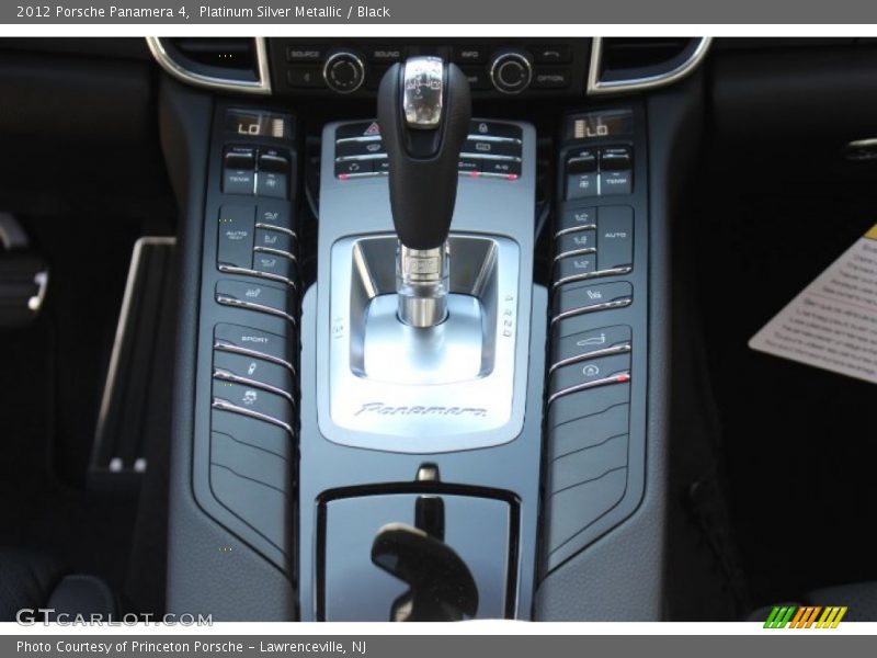 Platinum Silver Metallic / Black 2012 Porsche Panamera 4