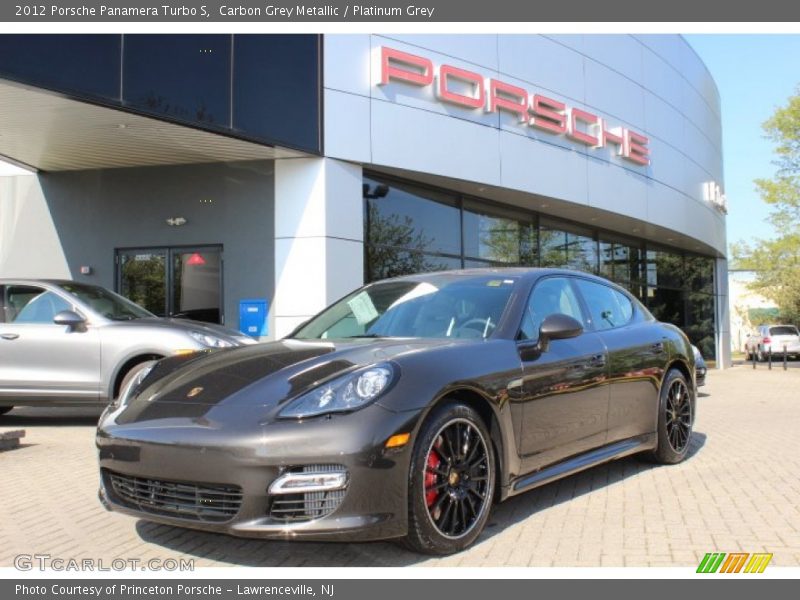 Carbon Grey Metallic / Platinum Grey 2012 Porsche Panamera Turbo S