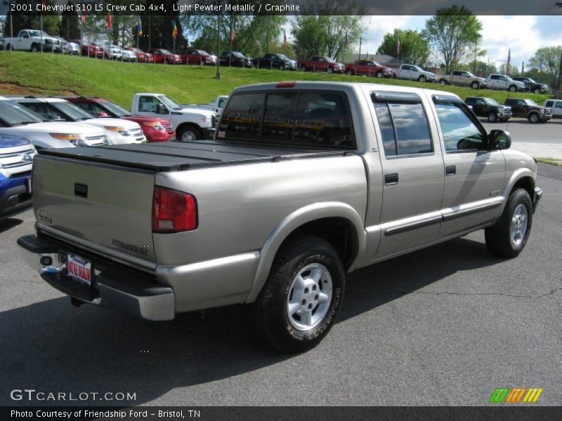 Light Pewter Metallic / Graphite 2001 Chevrolet S10 LS Crew Cab 4x4