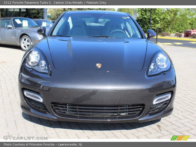 Carbon Grey Metallic / Platinum Grey 2012 Porsche Panamera Turbo S