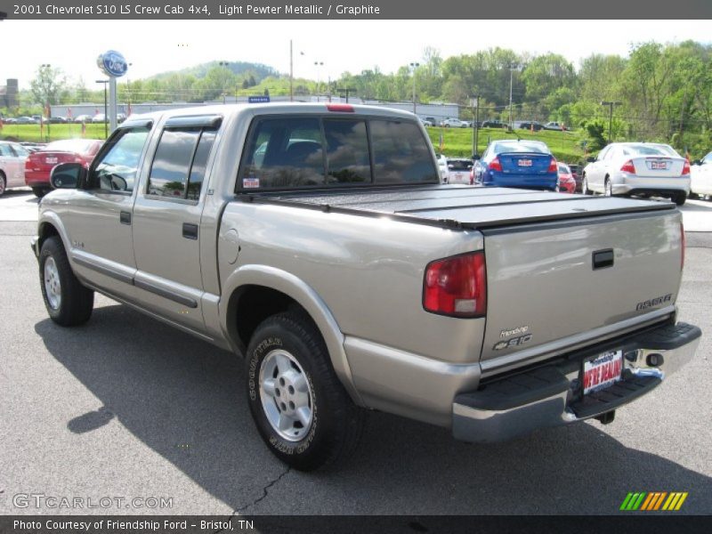 Light Pewter Metallic / Graphite 2001 Chevrolet S10 LS Crew Cab 4x4