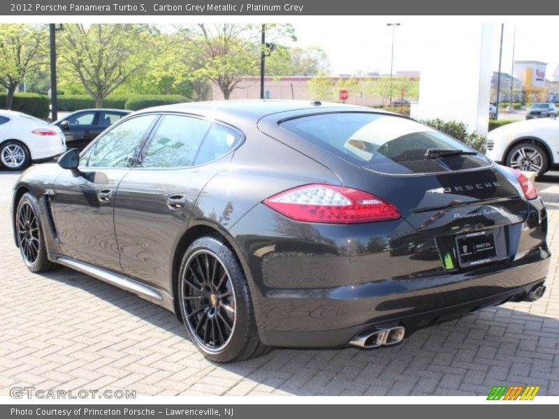 Carbon Grey Metallic / Platinum Grey 2012 Porsche Panamera Turbo S