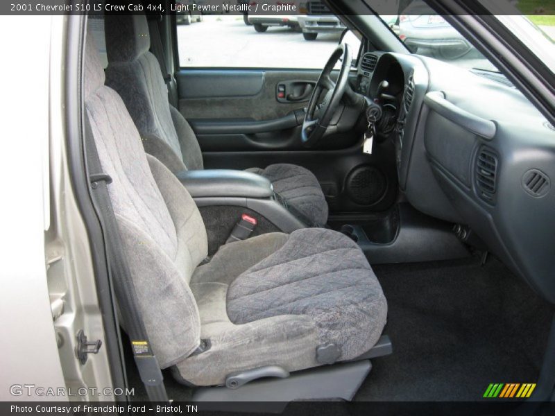 Light Pewter Metallic / Graphite 2001 Chevrolet S10 LS Crew Cab 4x4
