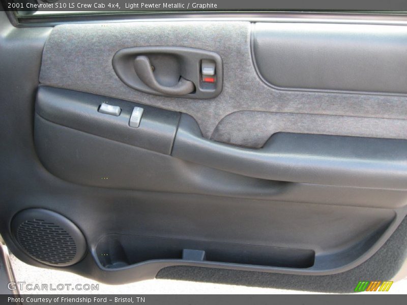 Light Pewter Metallic / Graphite 2001 Chevrolet S10 LS Crew Cab 4x4