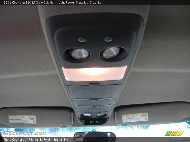 Light Pewter Metallic / Graphite 2001 Chevrolet S10 LS Crew Cab 4x4