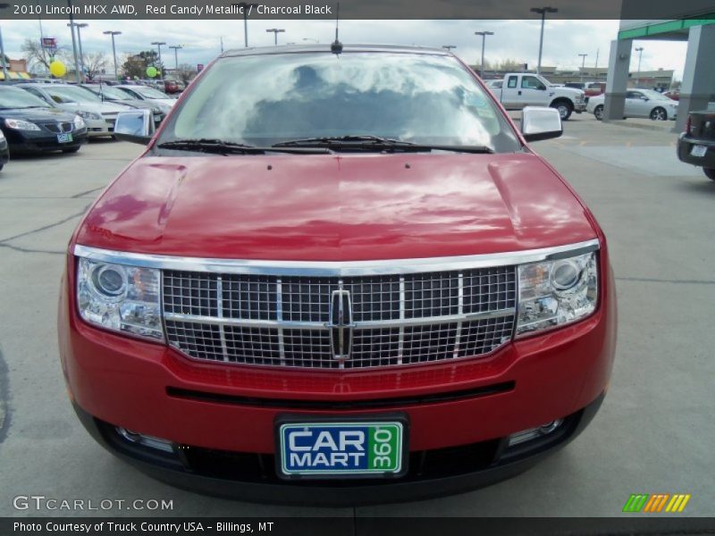 Red Candy Metallic / Charcoal Black 2010 Lincoln MKX AWD