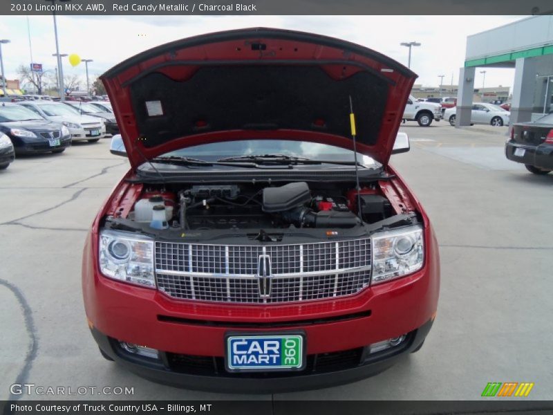 Red Candy Metallic / Charcoal Black 2010 Lincoln MKX AWD