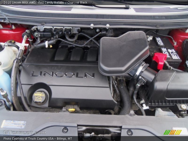Red Candy Metallic / Charcoal Black 2010 Lincoln MKX AWD