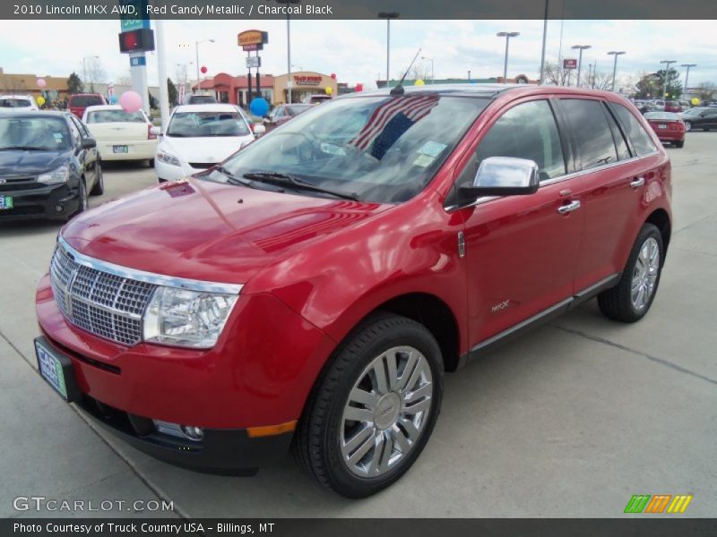 Red Candy Metallic / Charcoal Black 2010 Lincoln MKX AWD