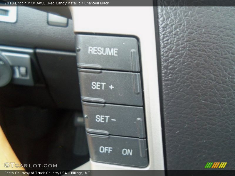 Red Candy Metallic / Charcoal Black 2010 Lincoln MKX AWD