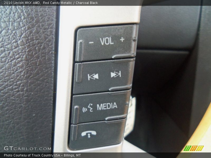 Red Candy Metallic / Charcoal Black 2010 Lincoln MKX AWD