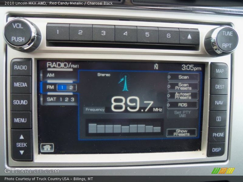 Red Candy Metallic / Charcoal Black 2010 Lincoln MKX AWD