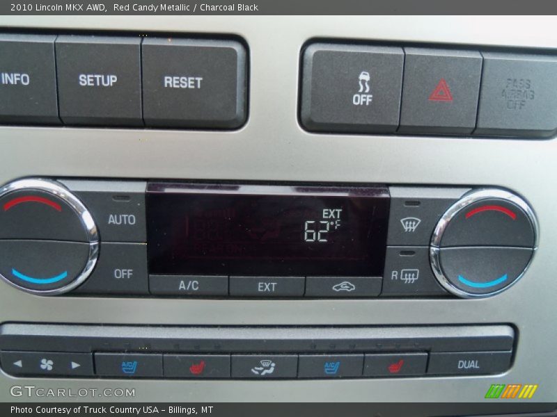 Red Candy Metallic / Charcoal Black 2010 Lincoln MKX AWD