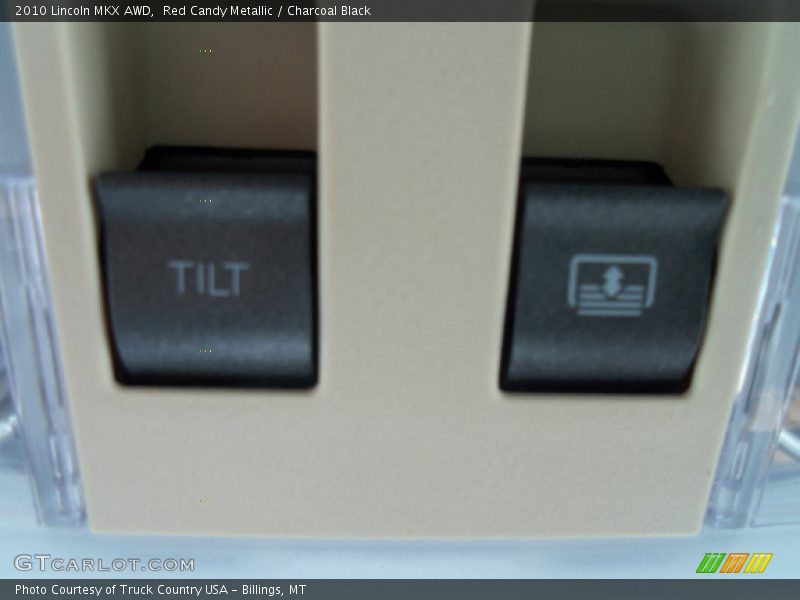 Red Candy Metallic / Charcoal Black 2010 Lincoln MKX AWD