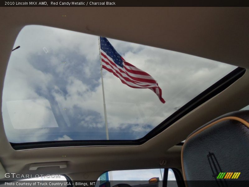 Red Candy Metallic / Charcoal Black 2010 Lincoln MKX AWD