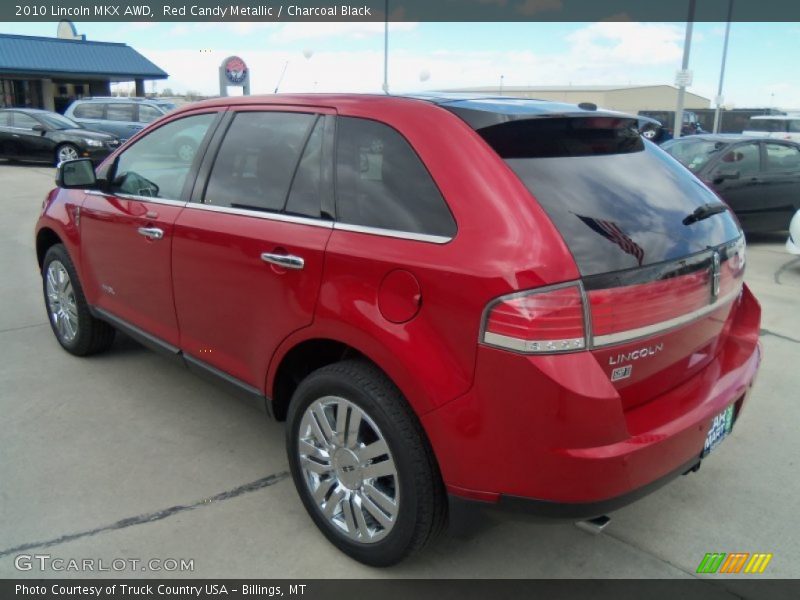 Red Candy Metallic / Charcoal Black 2010 Lincoln MKX AWD