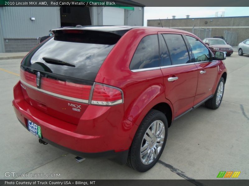 Red Candy Metallic / Charcoal Black 2010 Lincoln MKX AWD