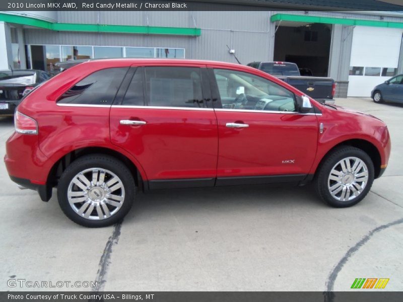 Red Candy Metallic / Charcoal Black 2010 Lincoln MKX AWD