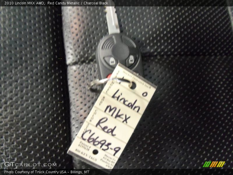 Red Candy Metallic / Charcoal Black 2010 Lincoln MKX AWD