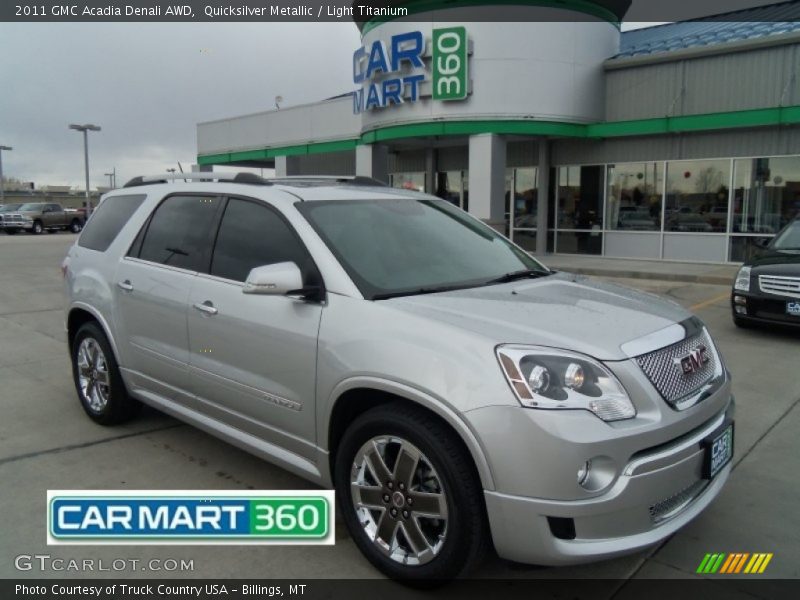 Quicksilver Metallic / Light Titanium 2011 GMC Acadia Denali AWD