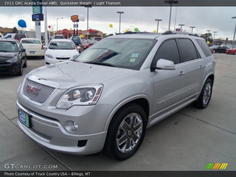 Quicksilver Metallic / Light Titanium 2011 GMC Acadia Denali AWD