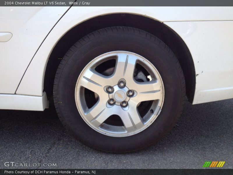 White / Gray 2004 Chevrolet Malibu LT V6 Sedan