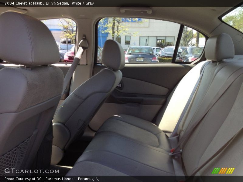 White / Gray 2004 Chevrolet Malibu LT V6 Sedan