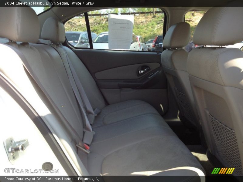 White / Gray 2004 Chevrolet Malibu LT V6 Sedan