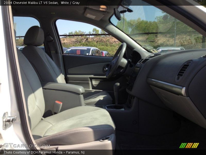 White / Gray 2004 Chevrolet Malibu LT V6 Sedan