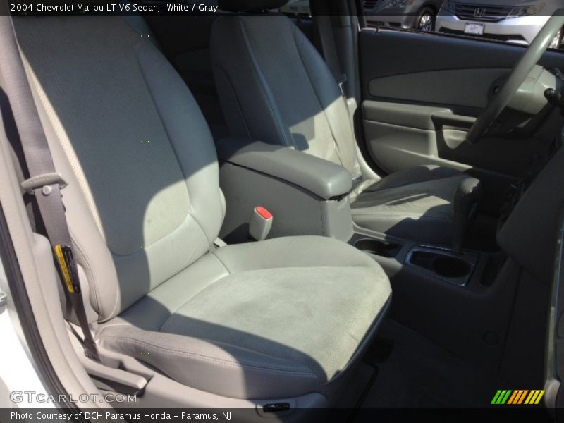 White / Gray 2004 Chevrolet Malibu LT V6 Sedan