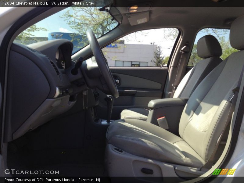 White / Gray 2004 Chevrolet Malibu LT V6 Sedan