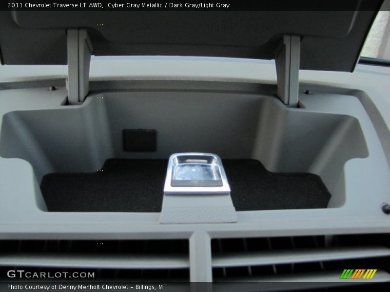 Cyber Gray Metallic / Dark Gray/Light Gray 2011 Chevrolet Traverse LT AWD