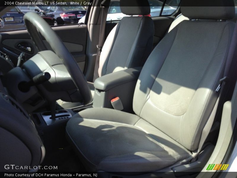 White / Gray 2004 Chevrolet Malibu LT V6 Sedan