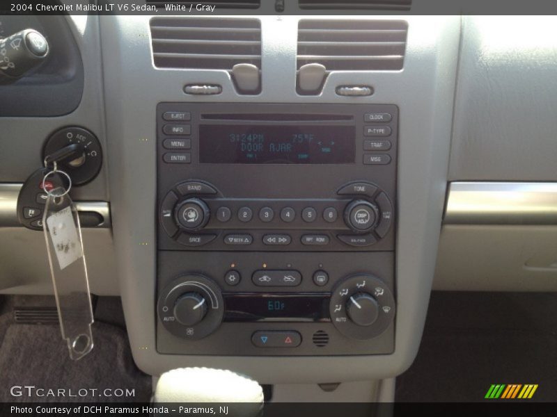 White / Gray 2004 Chevrolet Malibu LT V6 Sedan