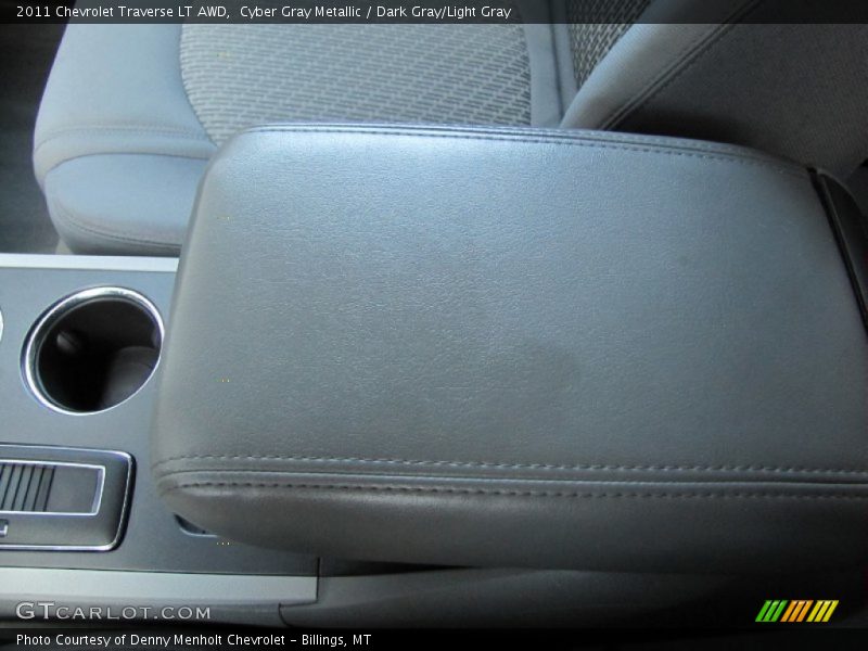 Cyber Gray Metallic / Dark Gray/Light Gray 2011 Chevrolet Traverse LT AWD