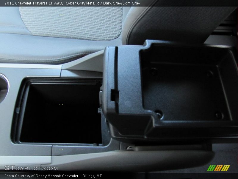 Cyber Gray Metallic / Dark Gray/Light Gray 2011 Chevrolet Traverse LT AWD