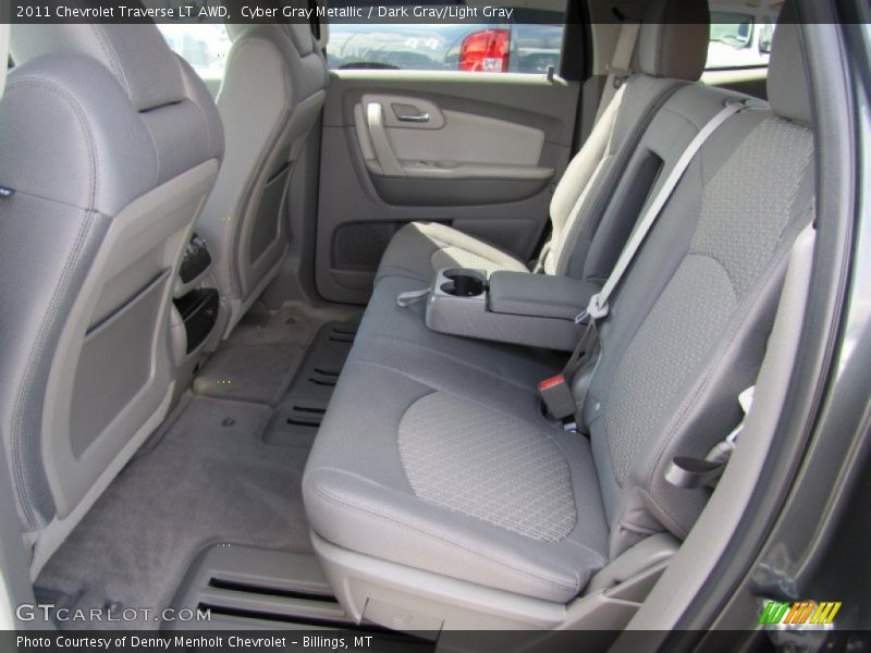 Cyber Gray Metallic / Dark Gray/Light Gray 2011 Chevrolet Traverse LT AWD