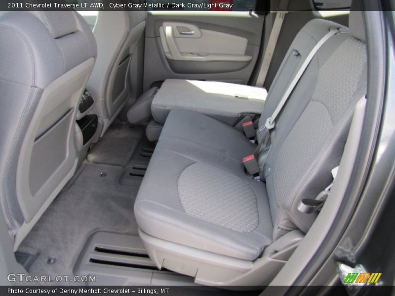 Cyber Gray Metallic / Dark Gray/Light Gray 2011 Chevrolet Traverse LT AWD