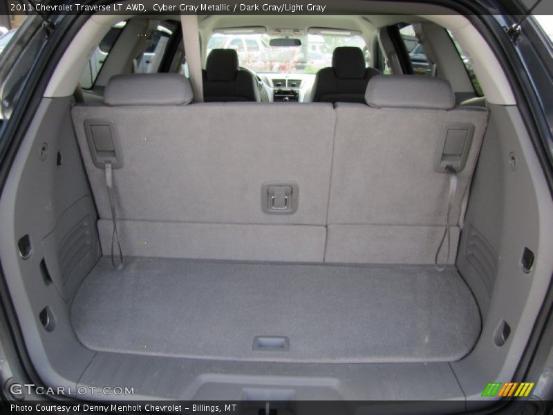 Cyber Gray Metallic / Dark Gray/Light Gray 2011 Chevrolet Traverse LT AWD