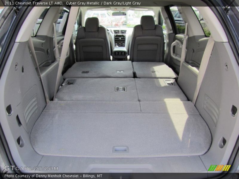 Cyber Gray Metallic / Dark Gray/Light Gray 2011 Chevrolet Traverse LT AWD