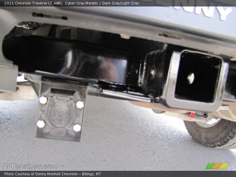 Cyber Gray Metallic / Dark Gray/Light Gray 2011 Chevrolet Traverse LT AWD