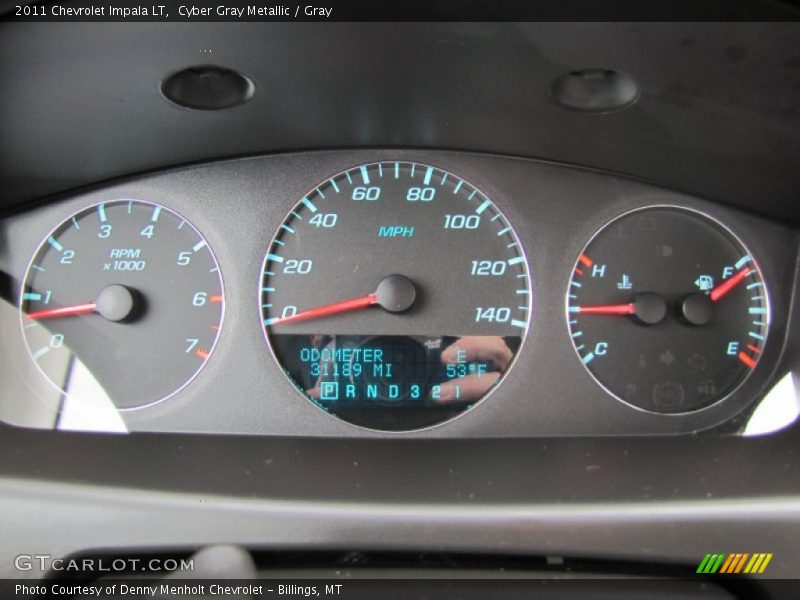 Cyber Gray Metallic / Gray 2011 Chevrolet Impala LT