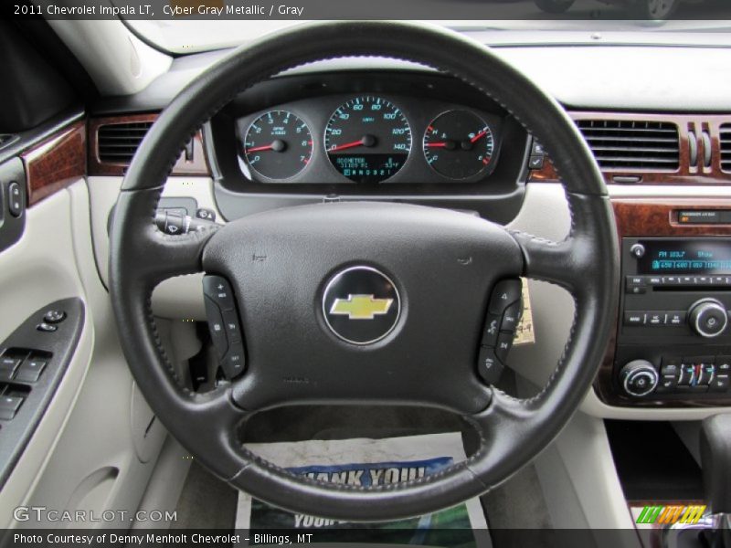 Cyber Gray Metallic / Gray 2011 Chevrolet Impala LT