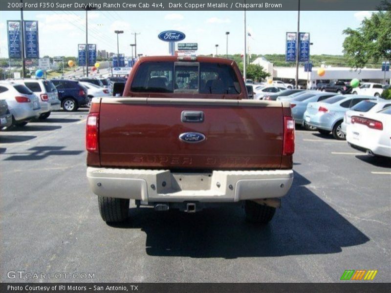 Dark Copper Metallic / Chaparral Brown 2008 Ford F350 Super Duty King Ranch Crew Cab 4x4