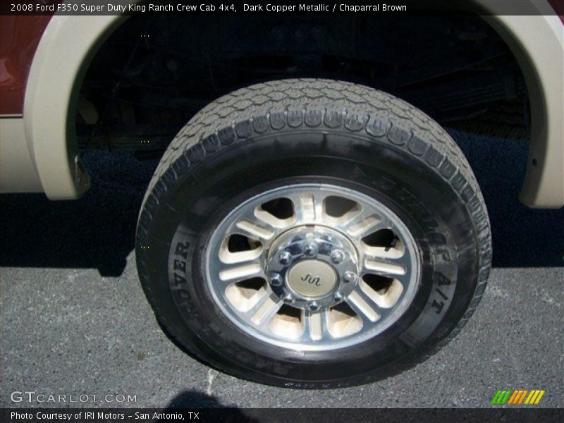 Dark Copper Metallic / Chaparral Brown 2008 Ford F350 Super Duty King Ranch Crew Cab 4x4