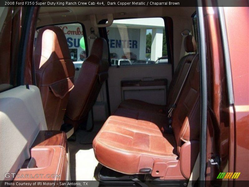 Dark Copper Metallic / Chaparral Brown 2008 Ford F350 Super Duty King Ranch Crew Cab 4x4